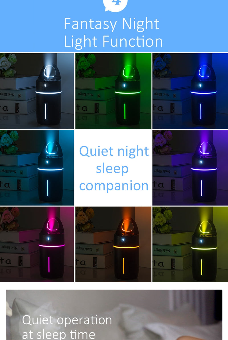 MAGIC CUP HUMDIFIER W/ COLORFUL LED LIGHTS