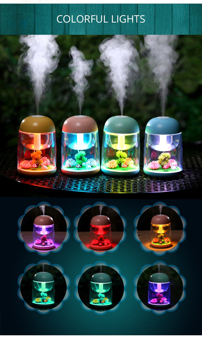 MICRO LANDSCAPE HUMIDIFIER W/ LED LIGHTS